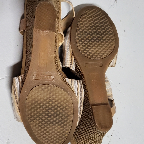 Canvas Striped Wedges - Picture 5 of 10